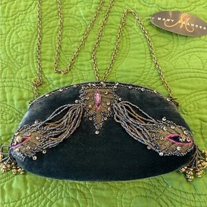 Mary Frances Blue Moon Baroque Evening bag